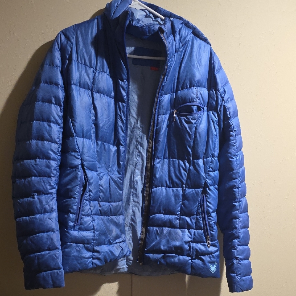 Spyder Women's Vibrant Blue Puffer Jacket (Large)